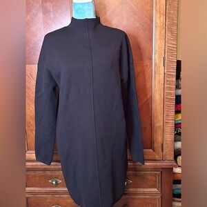 Black Chunky Sweater Dress